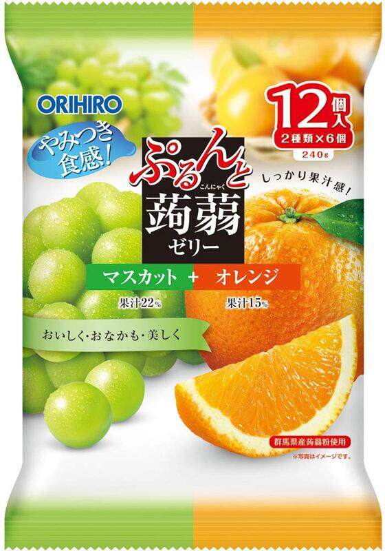 KONJAC JELLY - MUSCAT & ORANGE 20G*12