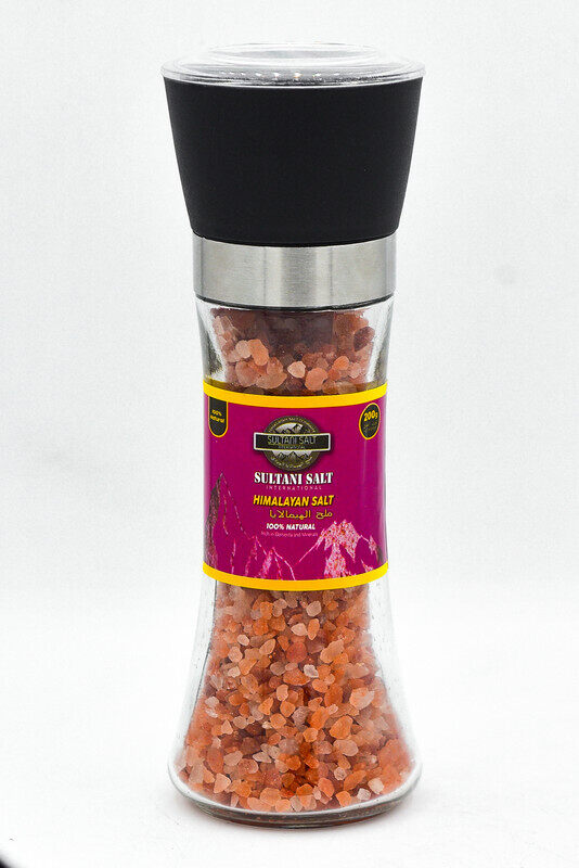 

Himalayan Sultani Salt 200g Grinder- Glass bottle