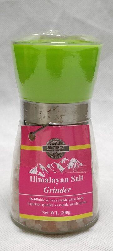 

Himalayan Sultani Salt 200g Grinder- Glass bottle