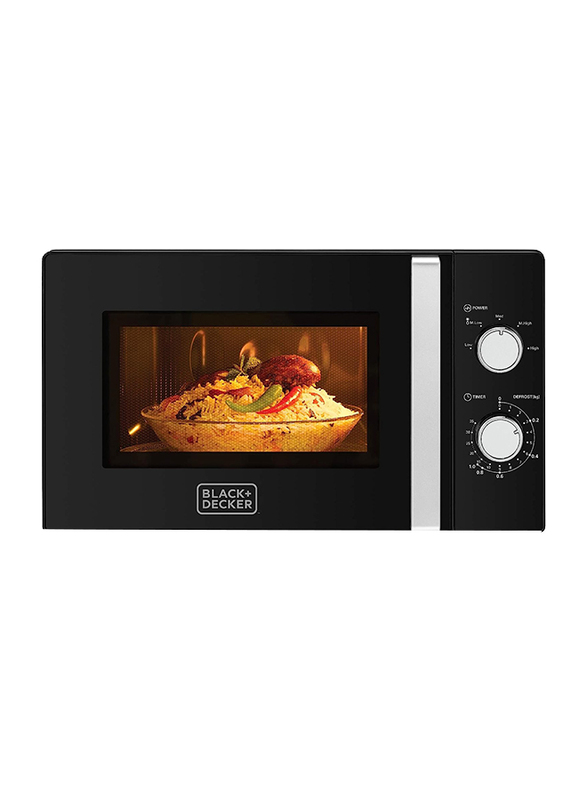 Black+Decker 20L Microwave Oven, 700W, MZ2010P-B5, Black