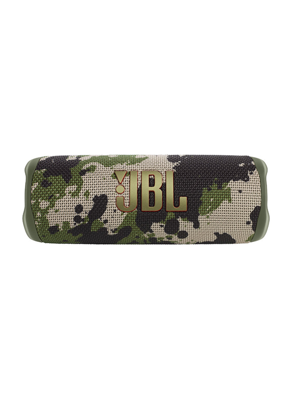 JBL Flip 6 Water Resistant Portable Bluetooth Speaker, Squad
