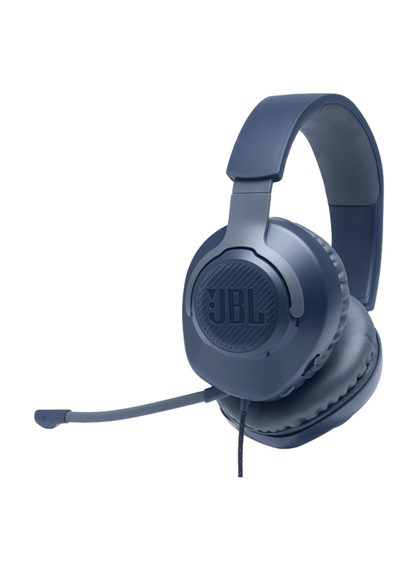 JBL Quantum 100 Gaming Headset for PC/Mobile/PS/Xbox/Nintendo/VR, Blue