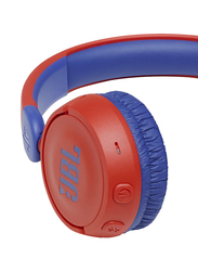 JBL JR 310BT Wireless Over-Ear Kids Headphones, Red