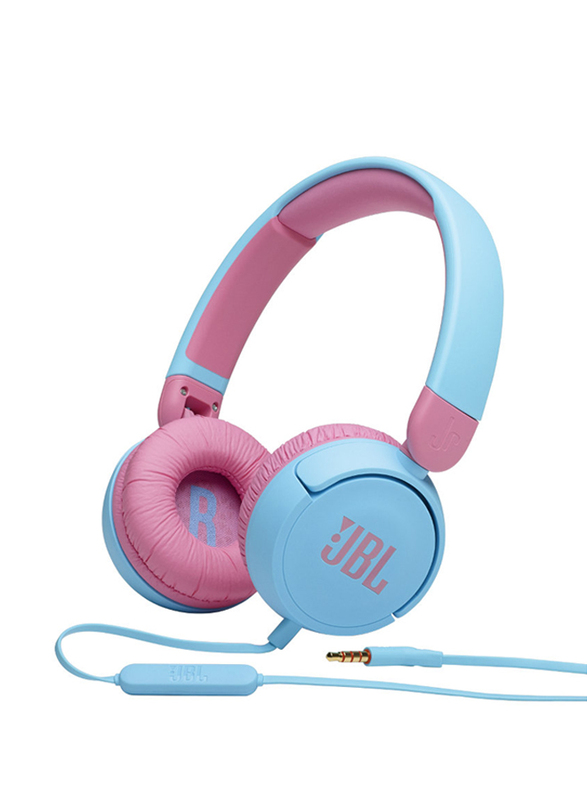 JBL JR 310 Wired On-Ear Kids Headphones, Blue
