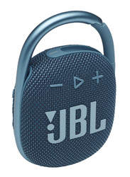 JBL Clip 4 Water Resistant Portable Bluetooth Speaker, Blue