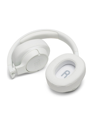 JBL Tune 750BTNC Wireless Over-Ear Noise Cancelling Headphones, White