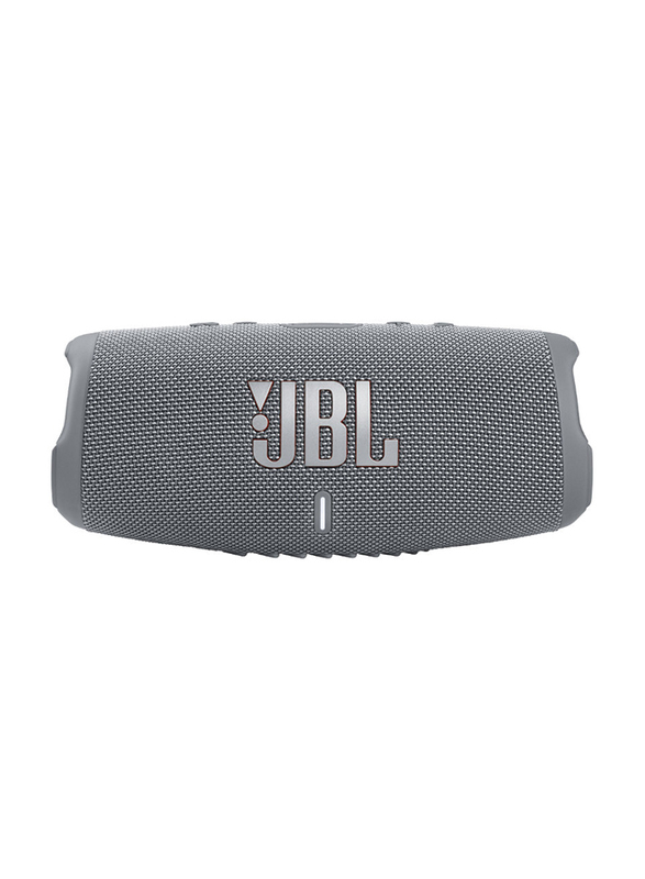 JBL Charge 5 Water Resistant Portable Bluetooth Speaker, Grey