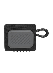 JBL Go 3 Water Resistant Portable Bluetooth Speaker, Black