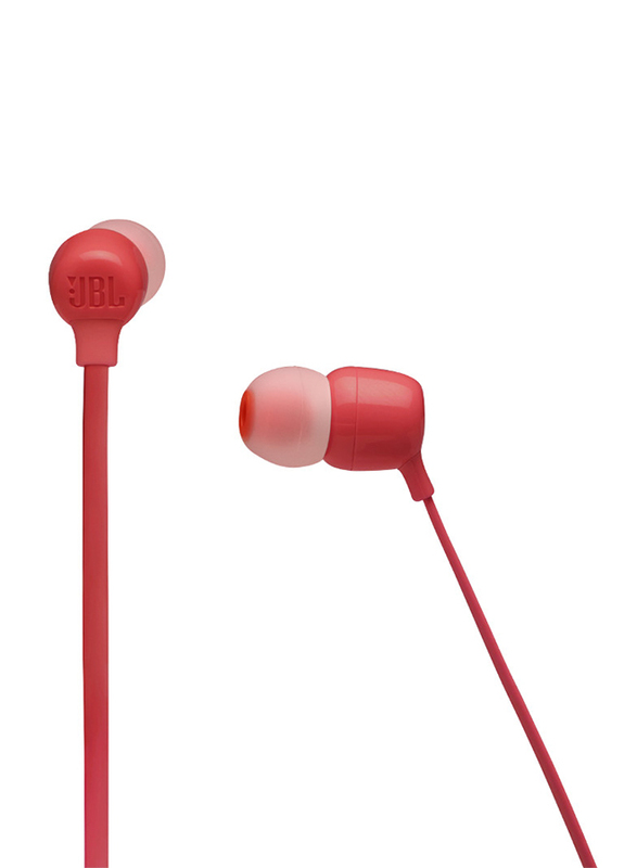 JBL Tune 125BT Pure Bass Wireless Neckband In-Ear Headphones with Mic, Coral
