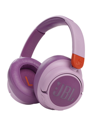 JBL JR 460NC Wireless Over-Ear Noise Cancelling Kids Headphones, Pink