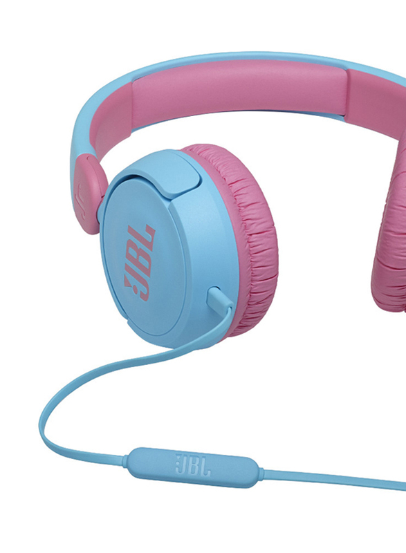 JBL JR 310 Wired On-Ear Kids Headphones, Blue