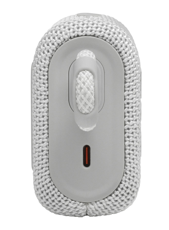 JBL Go 3 Water Resistant Portable Bluetooth Speaker, White