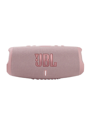JBL Charge 5 Water Resistant Portable Bluetooth Speaker, Pink