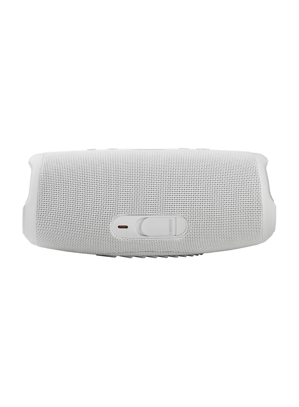 JBL Charge 5 Water Resistant Portable Bluetooth Speaker, White