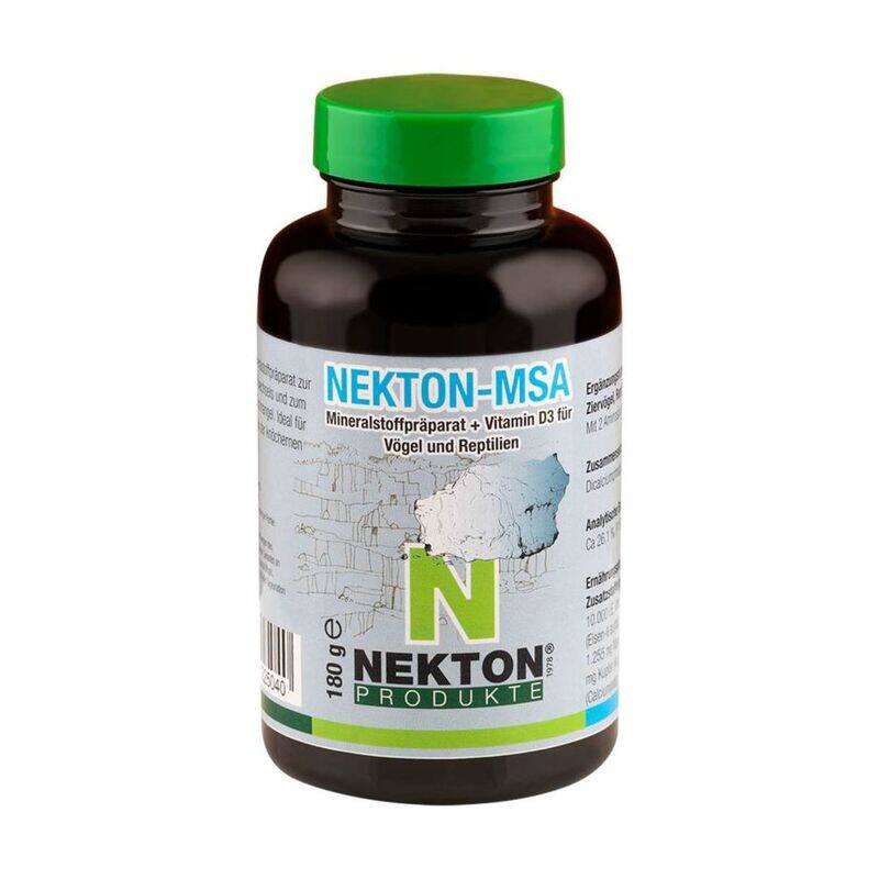 

Nekton-MSA 180g (mineral supplement for pet birds, reptiles and amphibians )