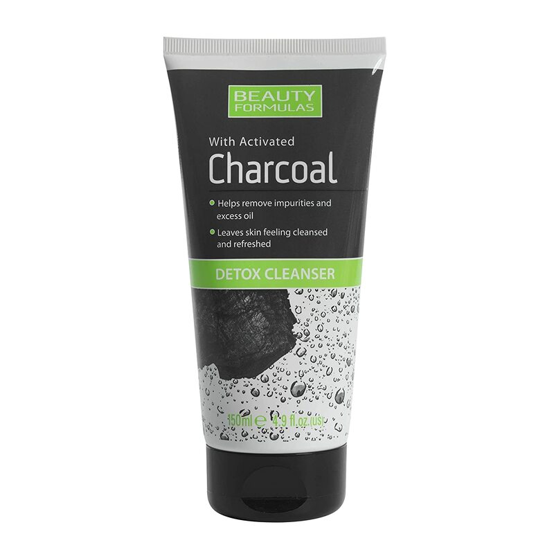 Beauty Formulas with Activated Charcoal Detox Cleanser, 150ml