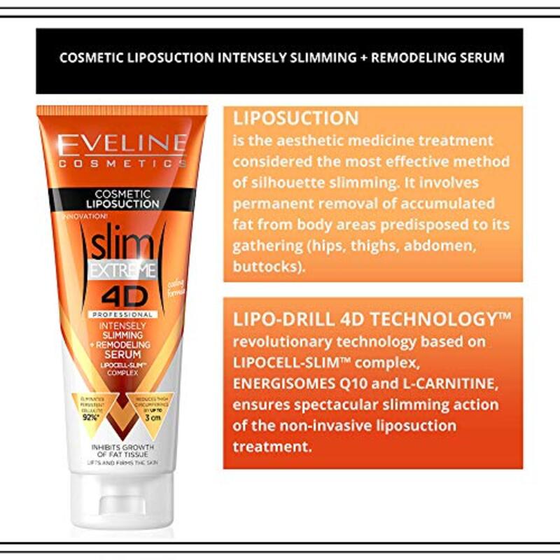 Eveline Cosmetics Slim Extreme 4D Liposuction Plus Serum, 250ml