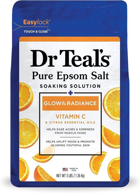 

Dr Teal's Dr. Teal's Epsom Bath Salt Vitamin C & Citrus Oils, 1.36 Kg