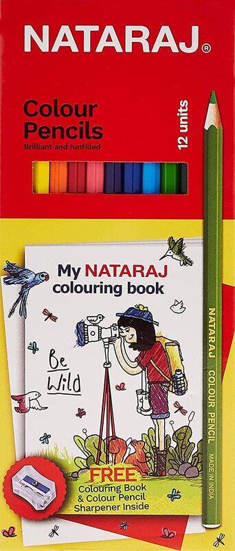 

Nataraj Colour Pencils, 12 Pieces, Multicolour