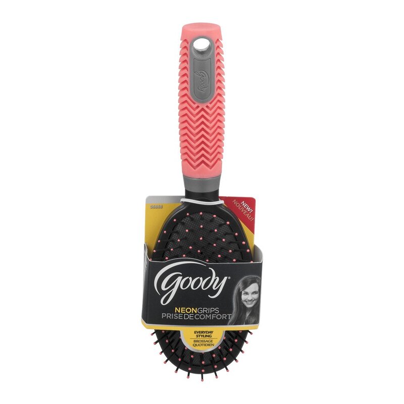 Goody Neon Grips V-Bristle Round Brush, 06872