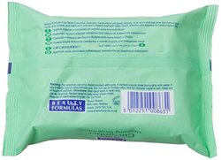 Beauty Formulas Cucumber Extract Cool Moist Cleansing Facial Wipes, 30 Sheet