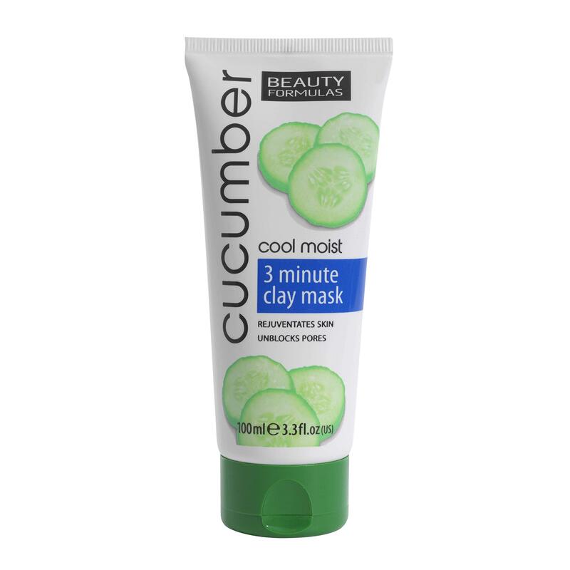 Beauty Formulas Cool Moist Cucumber Clay Mask, 100ml