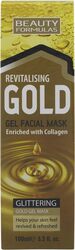 Beauty Formulas Gold Revitalising Gel Facial Mask, 100ml