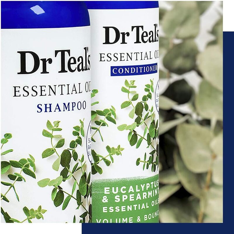 Dr. Teal's Volume & Bounce Eucalyptus & Spearmint Essential Oil Conditioner, 473ml