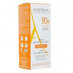 A-Derma Protect Invisible Fluid Very High Protection Spf50+, 40ml