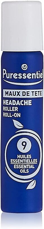 Puressentiel Headache Roll-On with 9 Essential Oils, 5ml