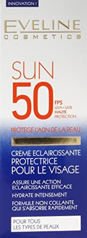 Eveline Cosmetics Whitening Sun Protection Face Cream, 50ml