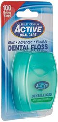 Beauty Formulas Active Oral Care 100-Meter Advanced Mint Waxed Fluoride Floss, 1 Piece