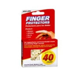 Acu-Life Finger Protectors, 40 Sheets, White