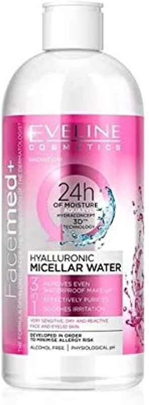 Eveline Cosmetics Hyaluronic Micellar Water, 400ml