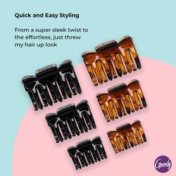 Goody Slideproof Classics Claw Clips, 8 Pieces