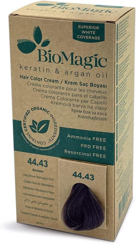 Biomagic Hair Color, 60ml, 44/43 Deep Brown