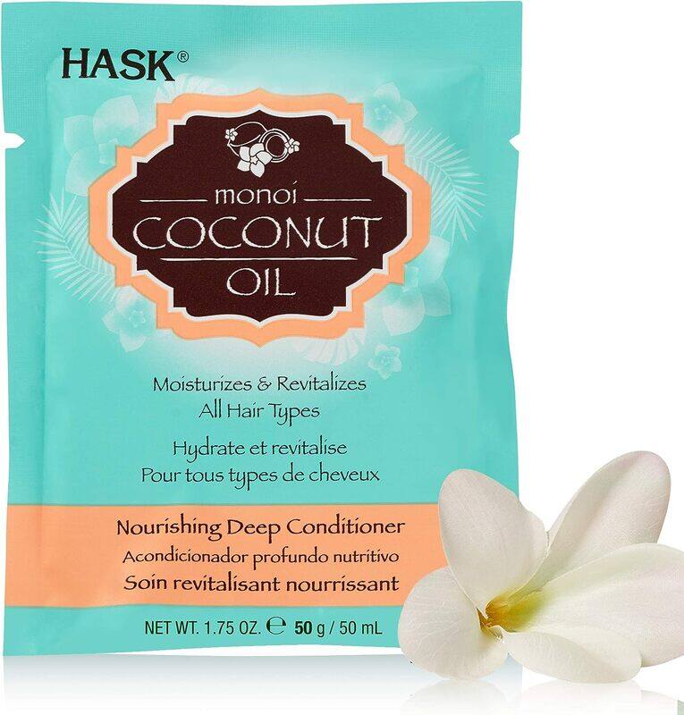 

Hask Coconut Monoi Deep Conditioner Hair Mask for All Hair Types, 50g