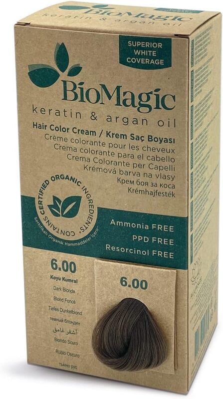 Biomagic Permanent Hair Dye, 60ml, Dark Blonde