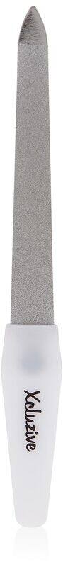 

Xcluzive Sapphire Nail File With Plastic Handle, White/Silver