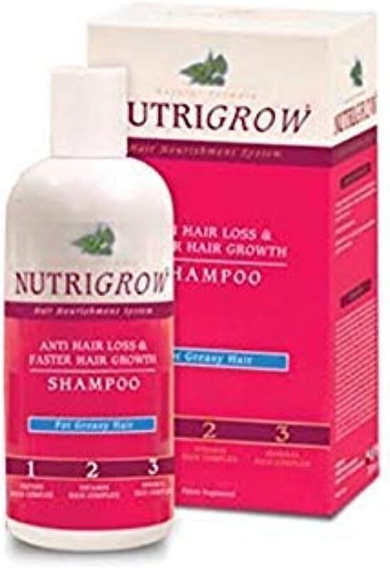 Nutrigrow Anti Hair Loss & Faster Growth Shampoo for Greasy Hair, 300ml