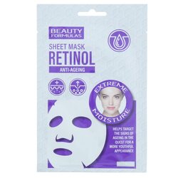 Beauty Formulas Retinol Sheet Mask 13468, 1 Mask