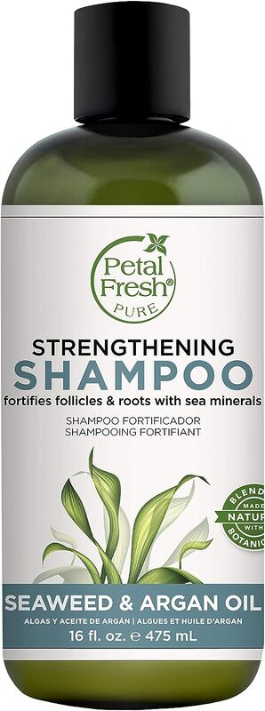 Petal Fresh Seaweed And Argan Oil Strengthening Shampoo for Damaged Hair, 475ml