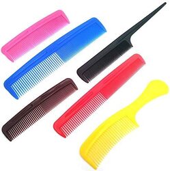 Oig Brands Women and Men Fine Tooth Bulk Hair Combs Set, Assorted, 6 Pieces