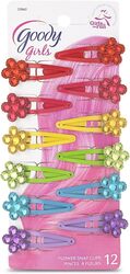 Goody Jeweled Flower Contour Clip, 12 Pieces