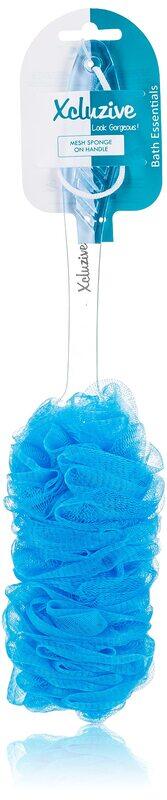 

Xcluzive Mesh Sponge on Handle, Blue/White