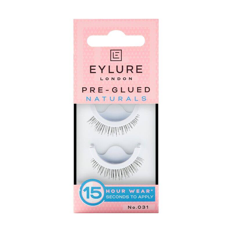 

Eylure Naturals Pre-Glued Lashes, No. 031, Black