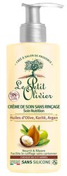 Le Petit Olivier Nutrition No Rinse Cream Olive Oils, Shea, Argan Conditioning Cream for Dry & Damaged Hair, 200ml