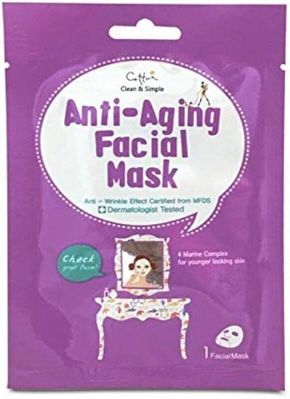 

Cettua Clean & Simple Anti-Aging Facial Mask, 1 Mask