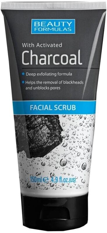 Beauty Formulas Charcoal Facial Scrub, 150ml