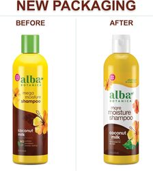 Alba Botanica Coconut Milk More Moisture Shampoo, 12oz